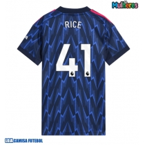Camisa de Futebol Arsenal Declan Rice #41 Equipamento Secundário Mulheres 2025-26 Manga Curta